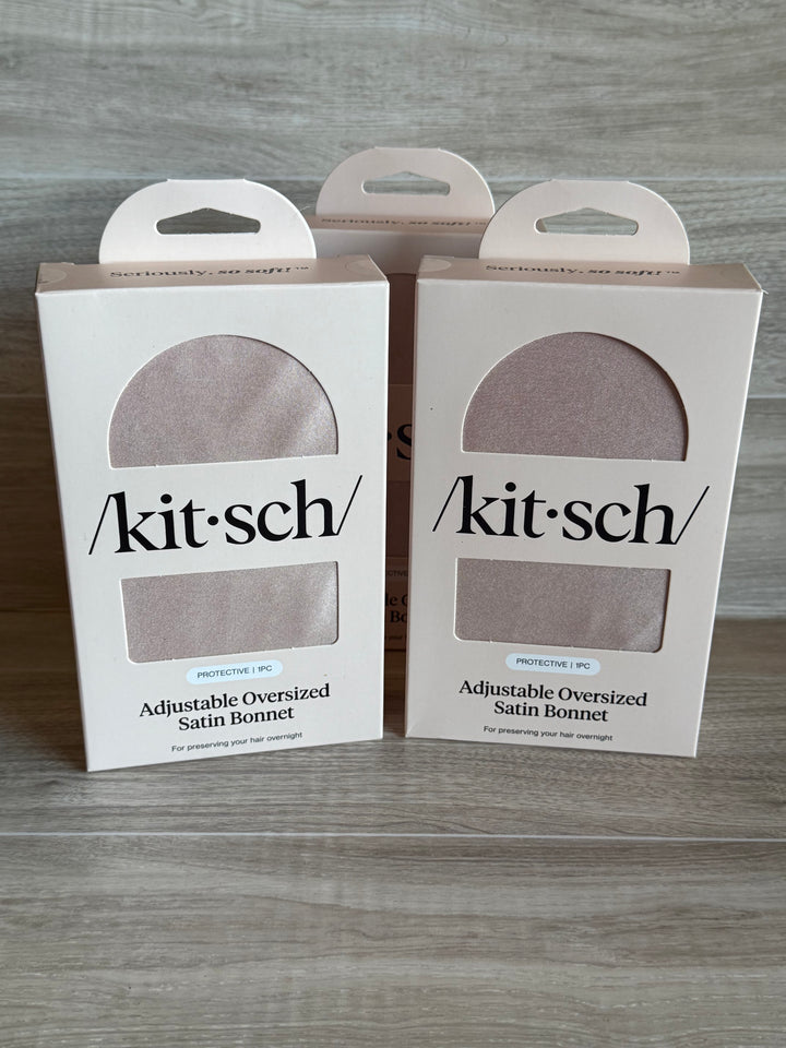 Kitsch Adjustable Oversized Satin Bonnet