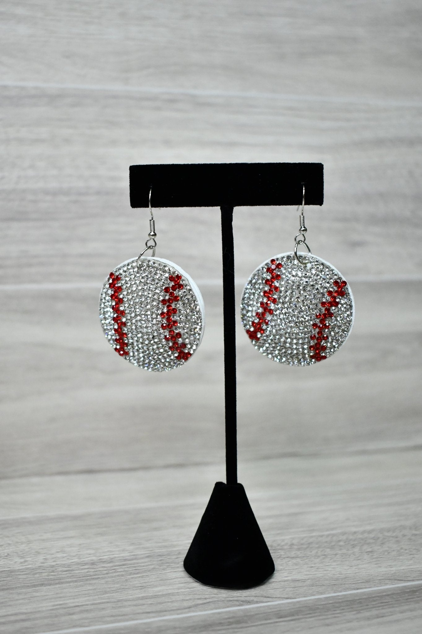 Bling Baseball Earrings - Wild Azalea Boutique