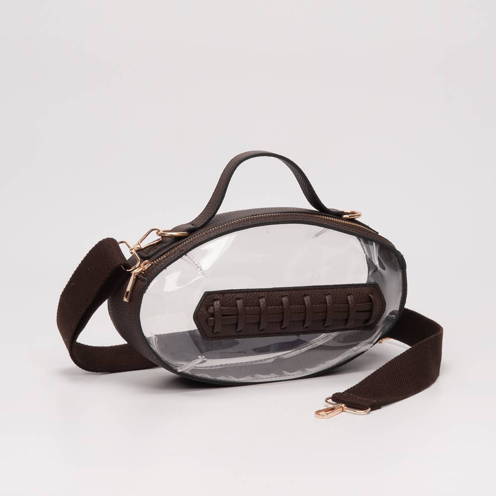 Clear Gameday Football Crossbody Bag - Wild Azalea Boutique