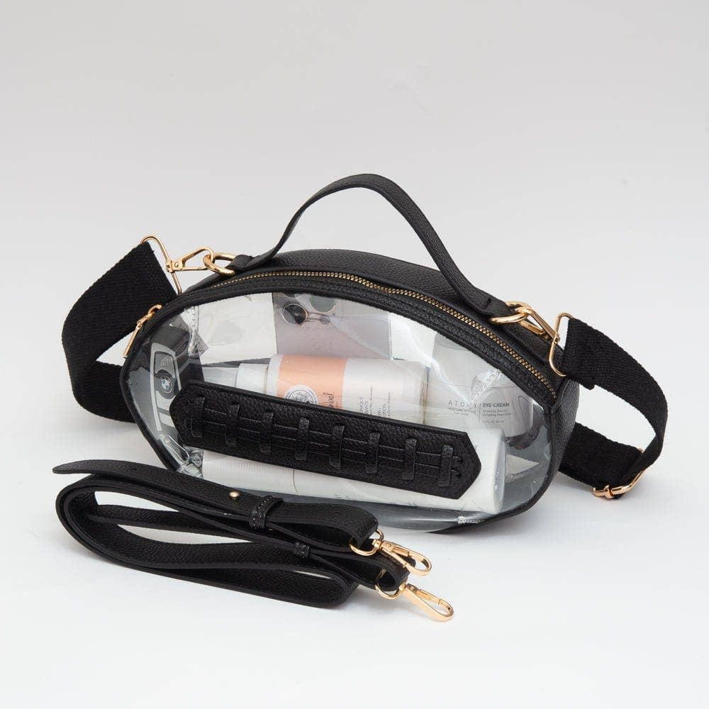 Clear Gameday Football Crossbody Bag - Wild Azalea Boutique