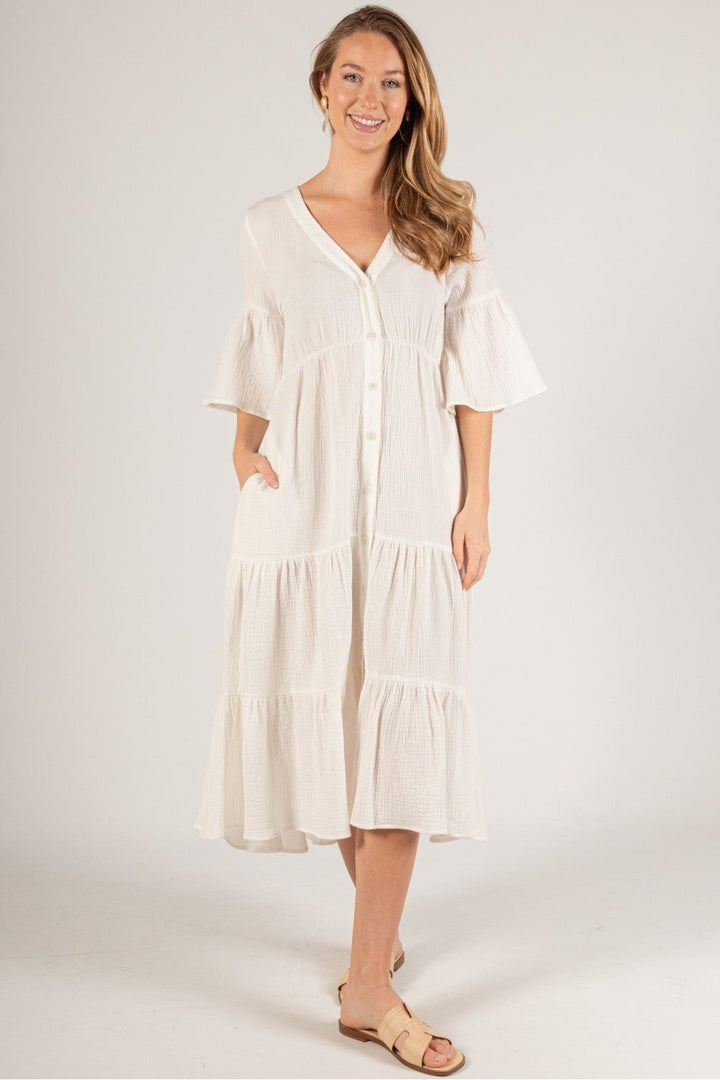 Cotton Maxi Dress - Wild Azalea Boutique