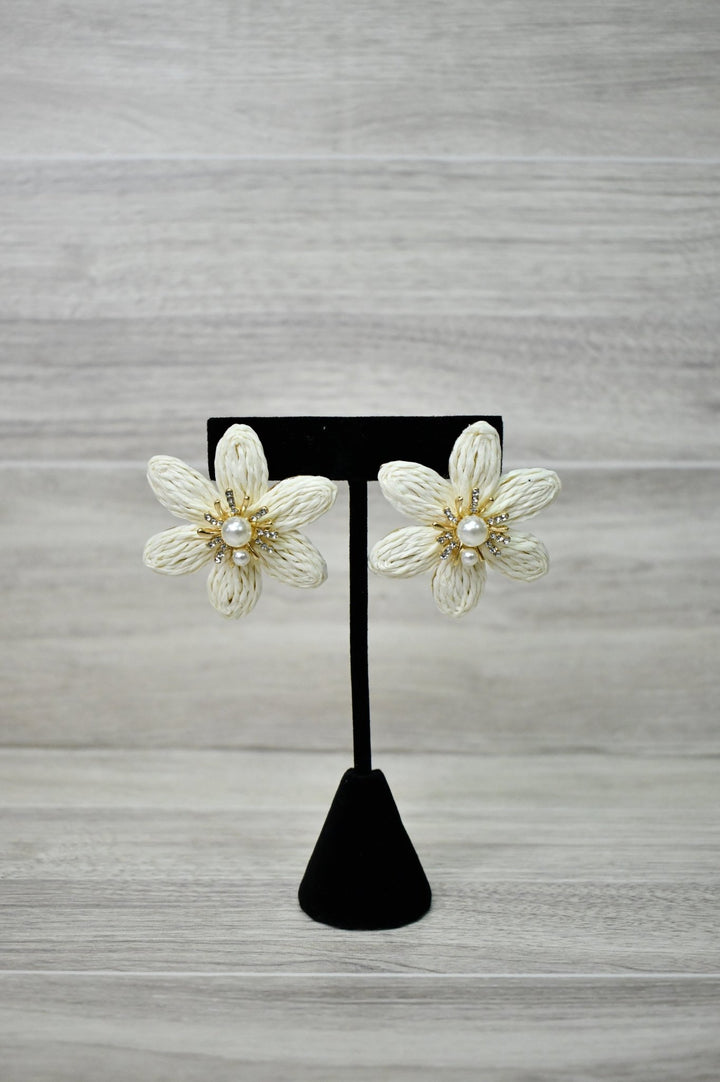 Floral Pearl Bloom Earrings - Wild Azalea Boutique