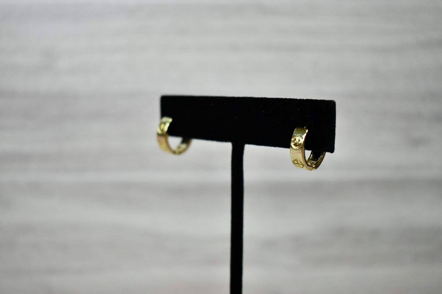Gold Engraved Mini Hoops - Wild Azalea Boutique