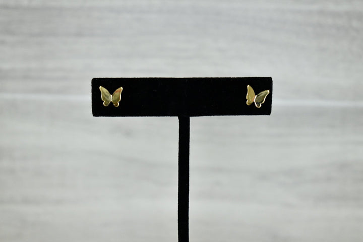 Golden Butterfly Stud Earrings - Wild Azalea Boutique