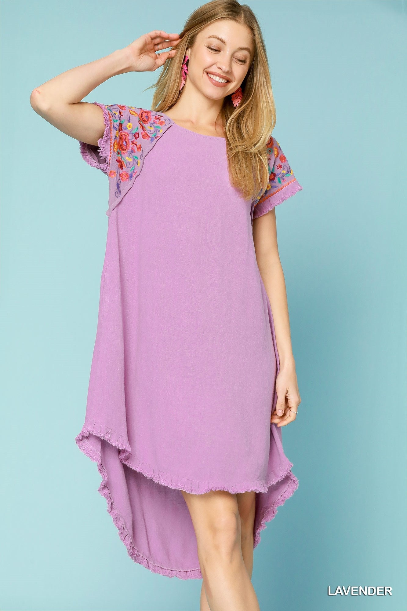 Linen Floral Dress - Wild Azalea Boutique