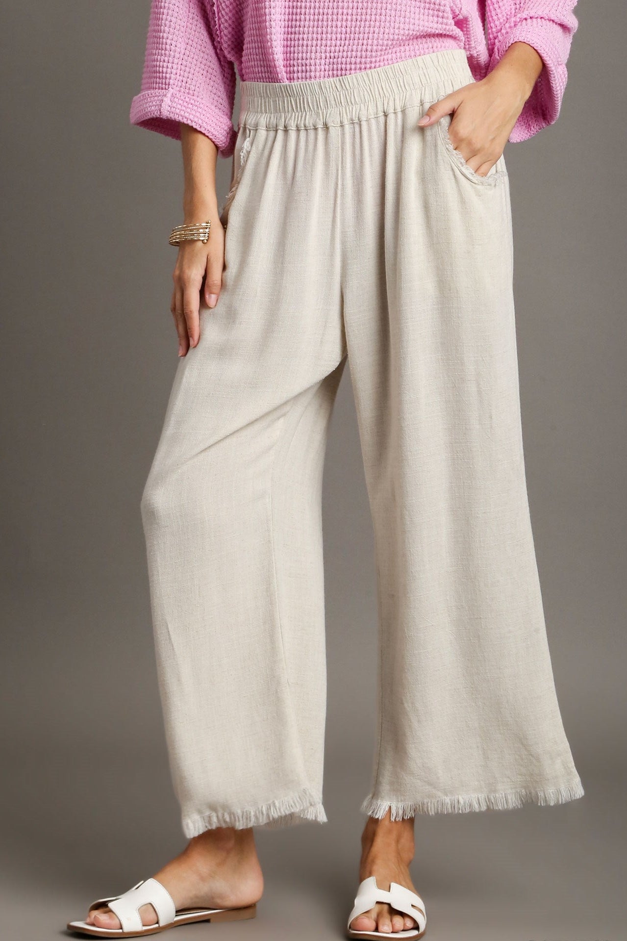 Linen Wide - Leg Pants - Wild Azalea Boutique