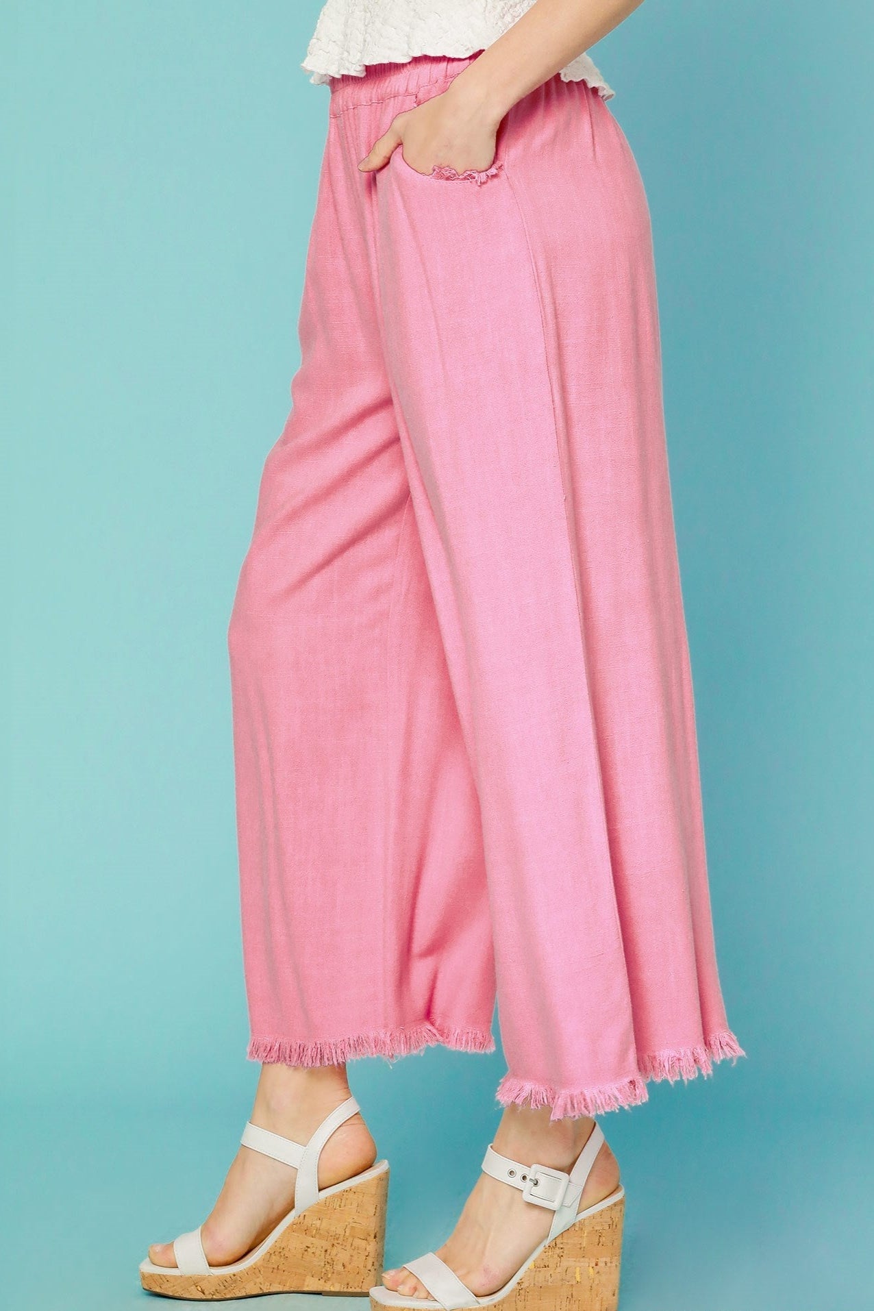 Linen Wide - Leg Pants - Wild Azalea Boutique