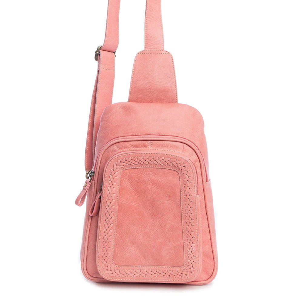 Myra Leather Sling Bag Pink - Wild Azalea Boutique