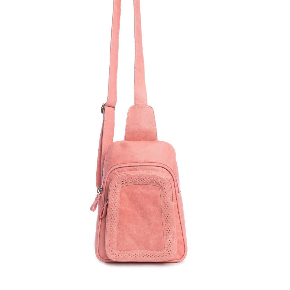 Myra Leather Sling Bag Pink - Wild Azalea Boutique