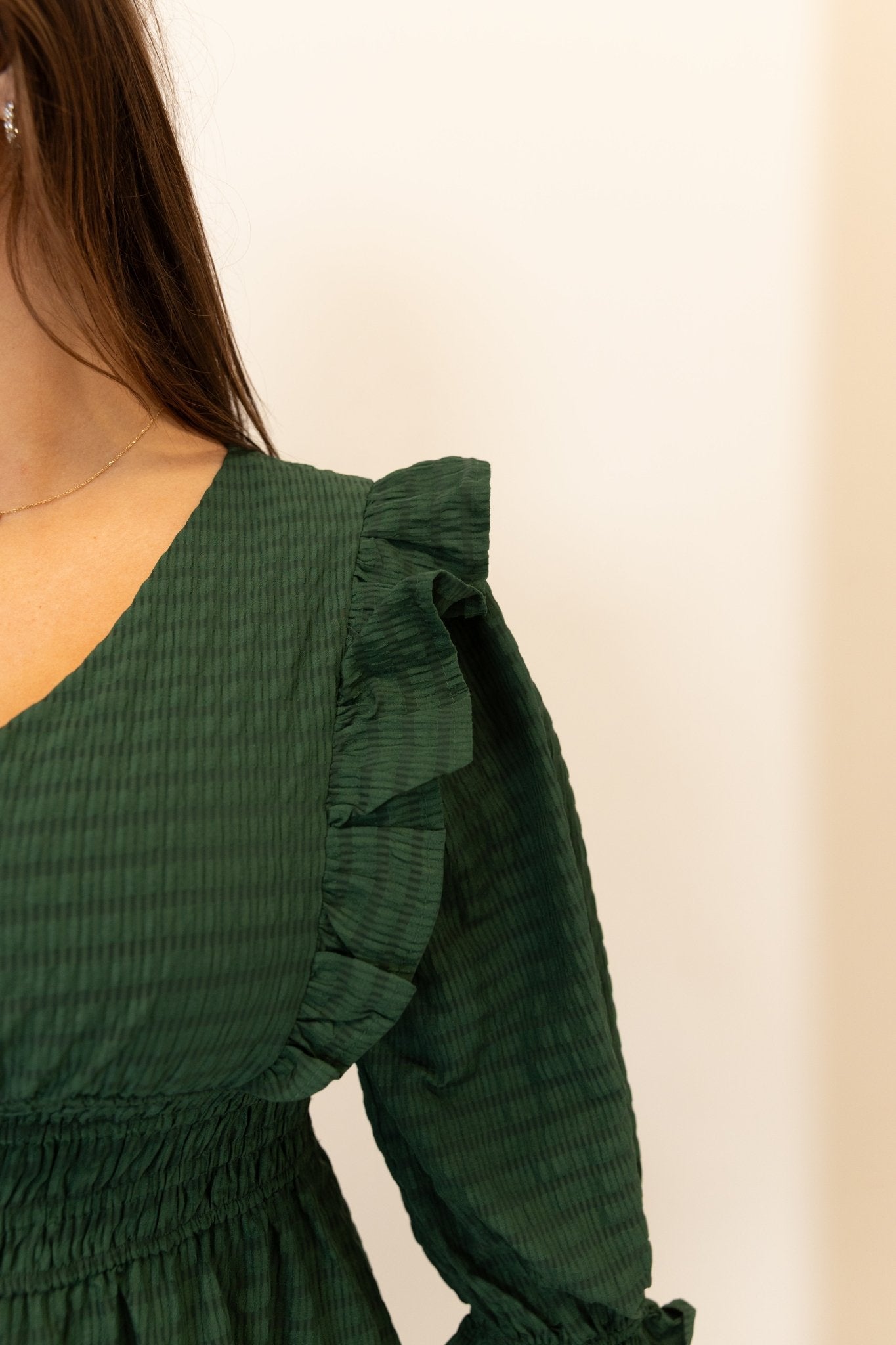 Smocked Tiered Maxi Dress with Puff Sleeves - Wild Azalea Boutique