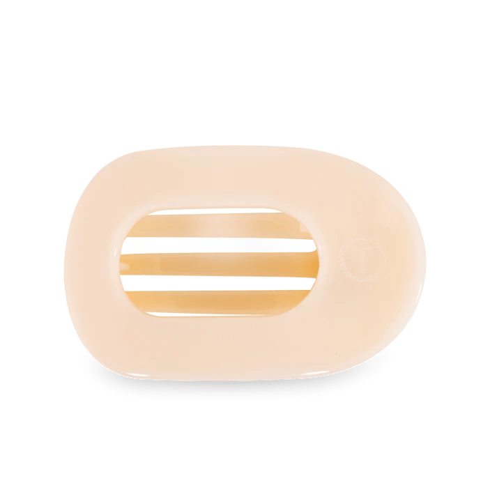 Teleties Almond Beige Flat Round Hair Clip - Wild Azalea Boutique