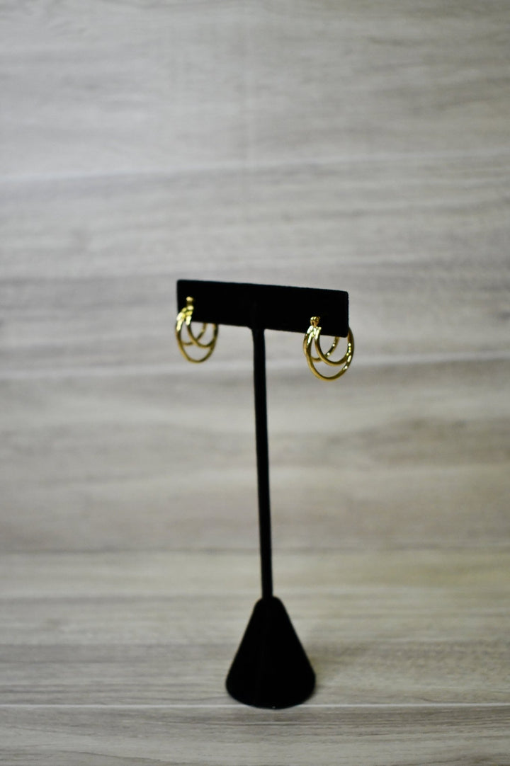 Triple Gold Hoop Earrings - Wild Azalea Boutique