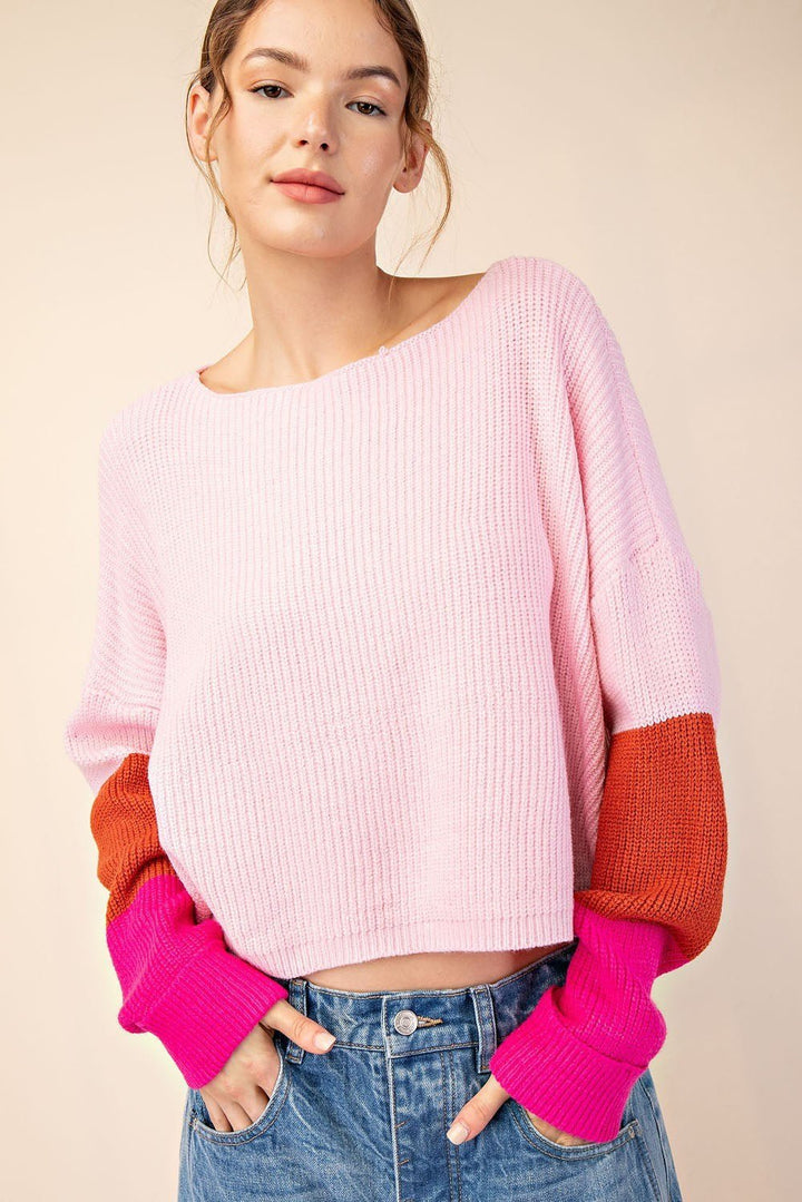 Valentines Day Cropped Sweater - Wild Azalea Boutique