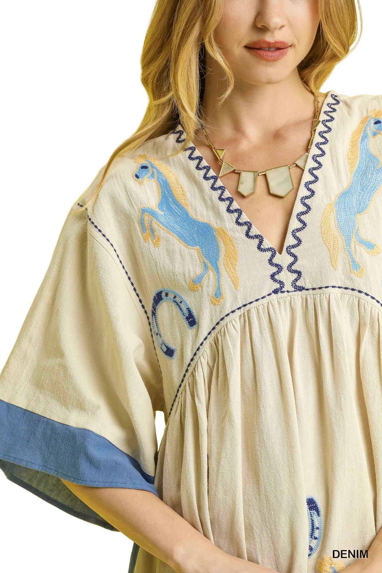 Western Horse Babydoll Dress - Wild Azalea Boutique