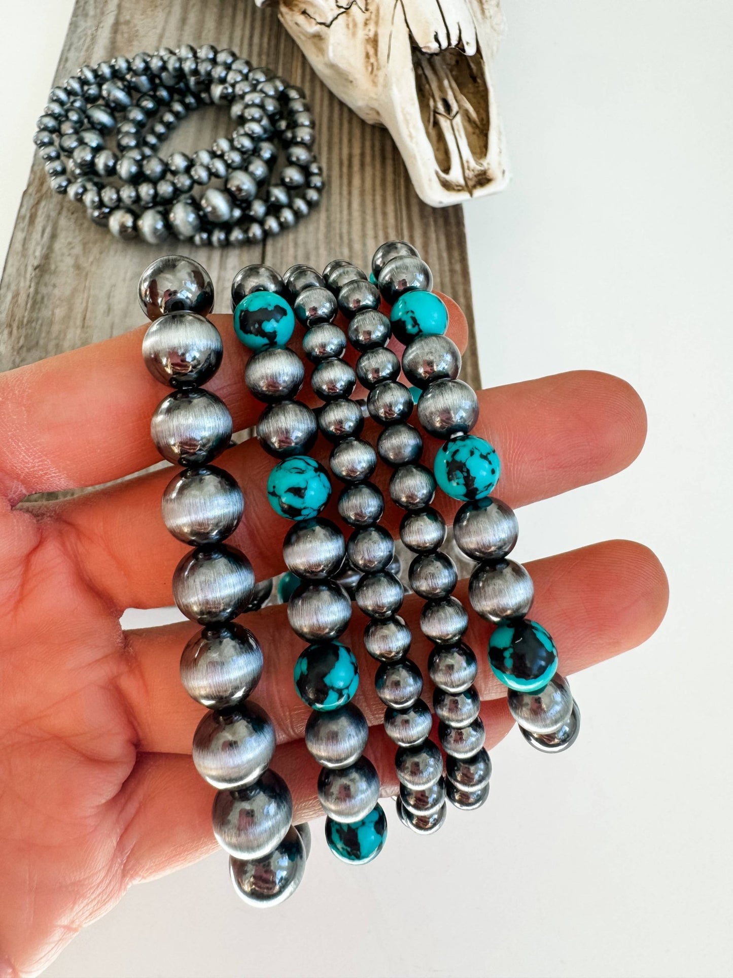 Western Navajo Style Bead Stretch Bracelets - Wild Azalea Boutique