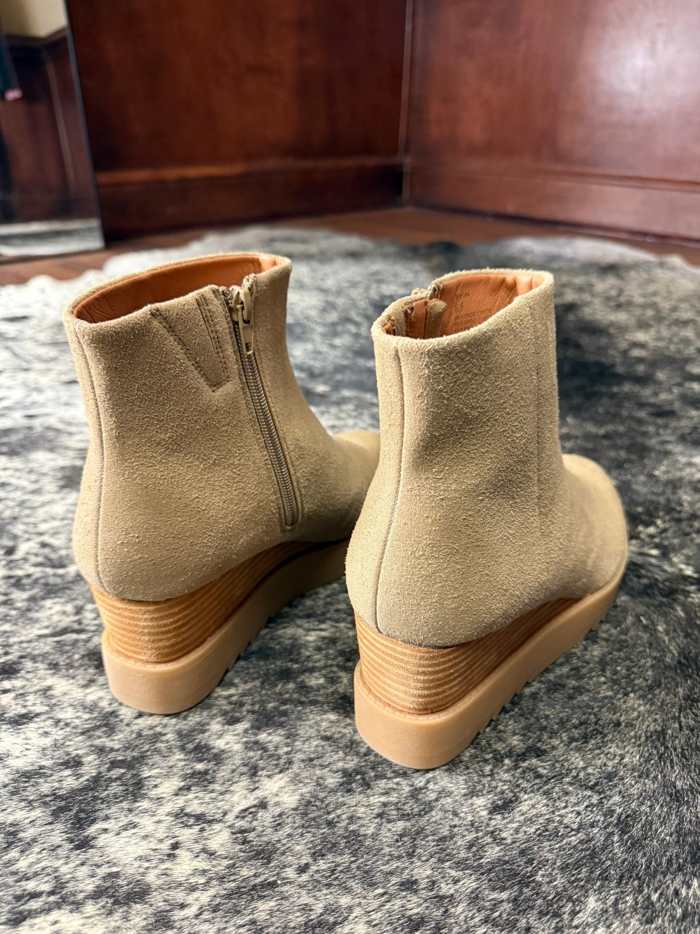 Yellow Box Wedge Booties - Wild Azalea Boutique