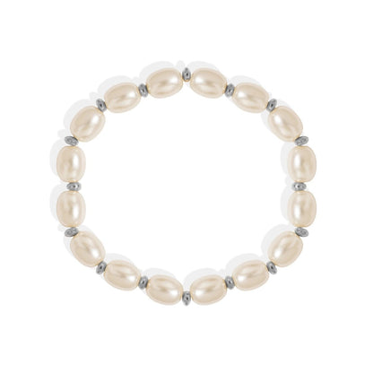 18K Gold PVD Pearl Stretch Bracelet - Wild Azalea Boutique