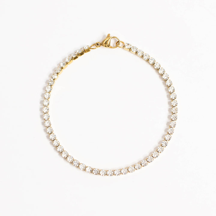 18k Gold PVD Stone Chain Bracelet - Wild Azalea Boutique