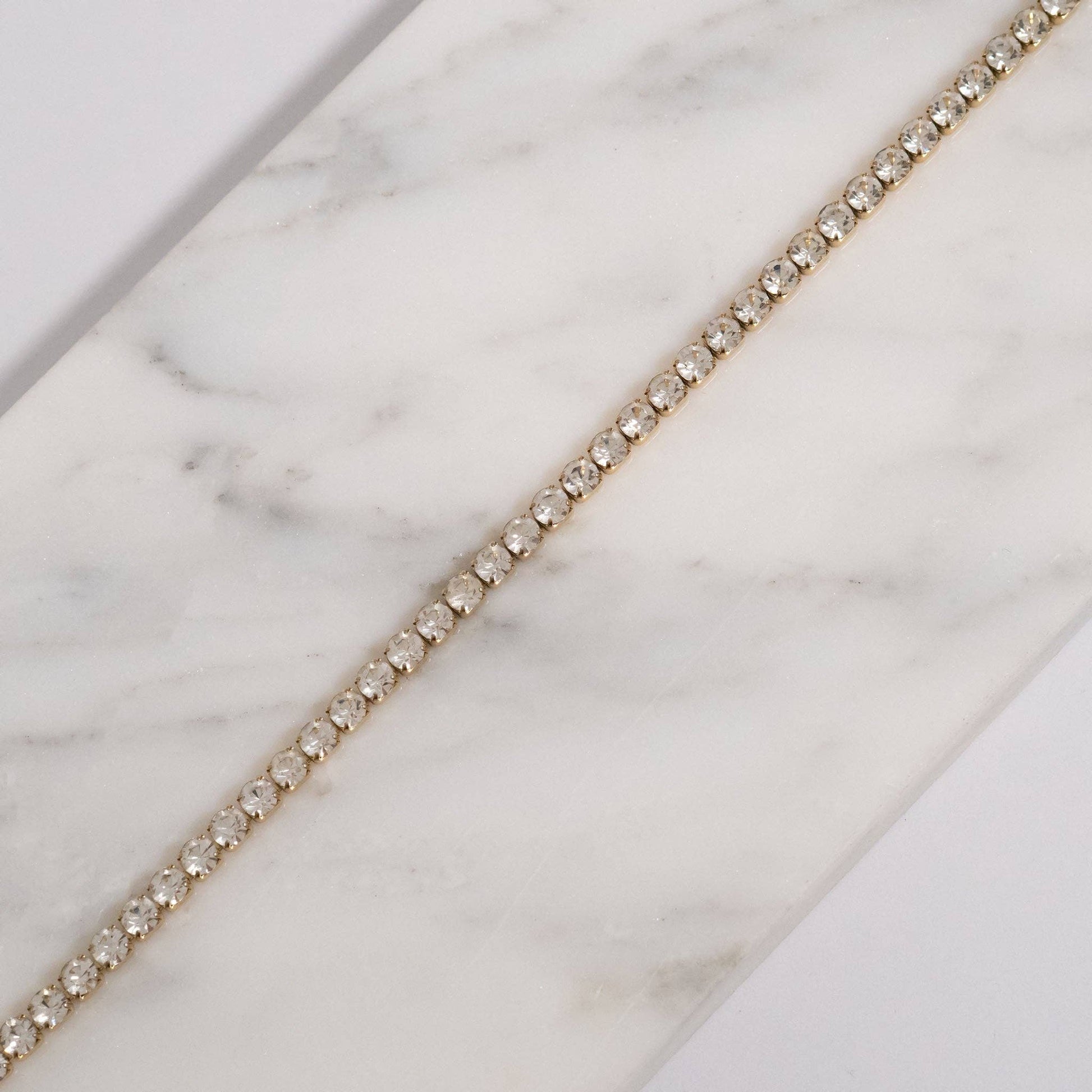 18k Gold PVD Stone Chain Bracelet - Wild Azalea Boutique