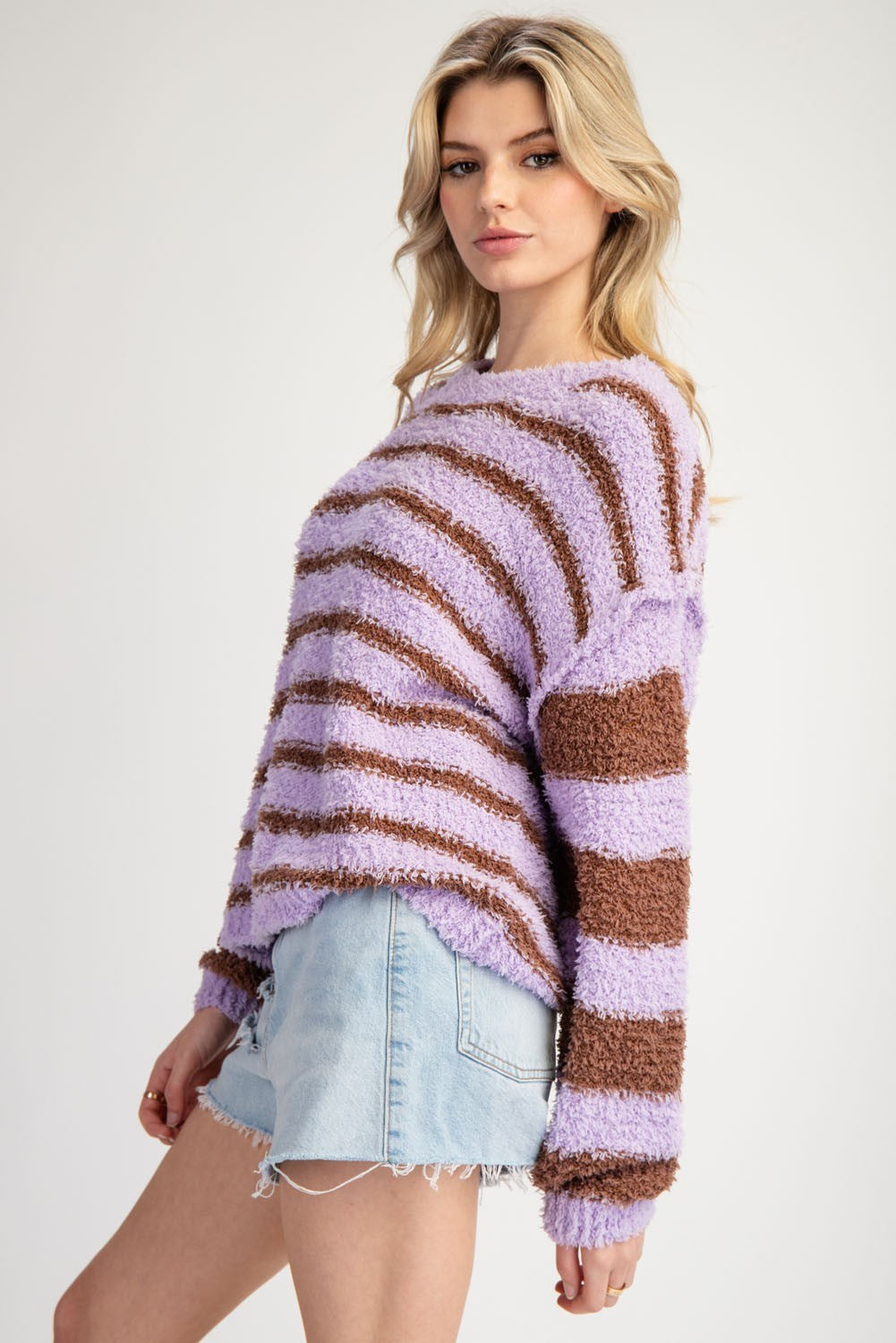 Striped Round Neck Sweater