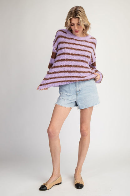 Striped Round Neck Sweater