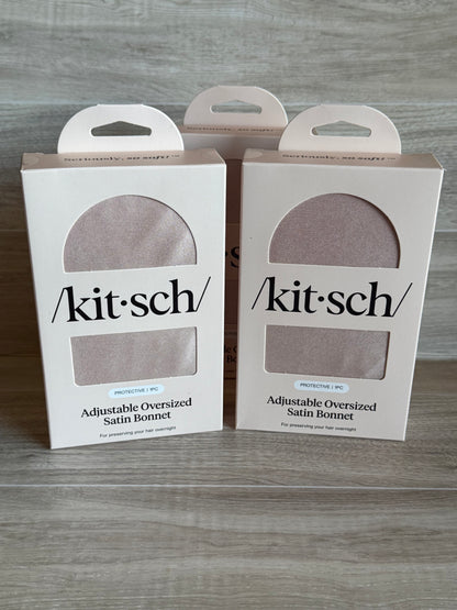 Kitsch Adjustable Oversized Satin Bonnet