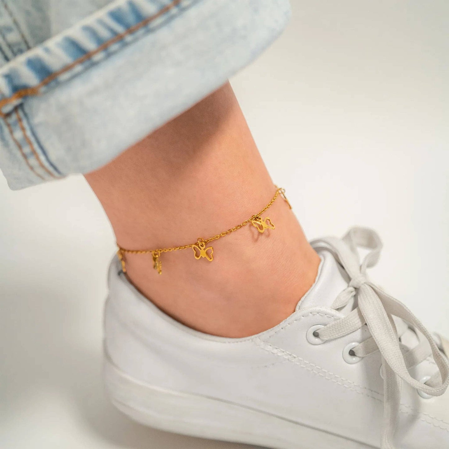 Butterfly Charm Anklet - Wild Azalea Boutique