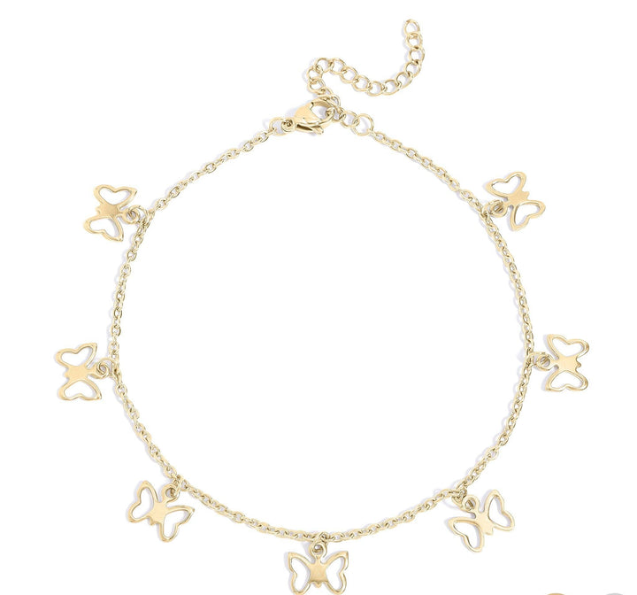 Butterfly Charm Anklet - Wild Azalea Boutique