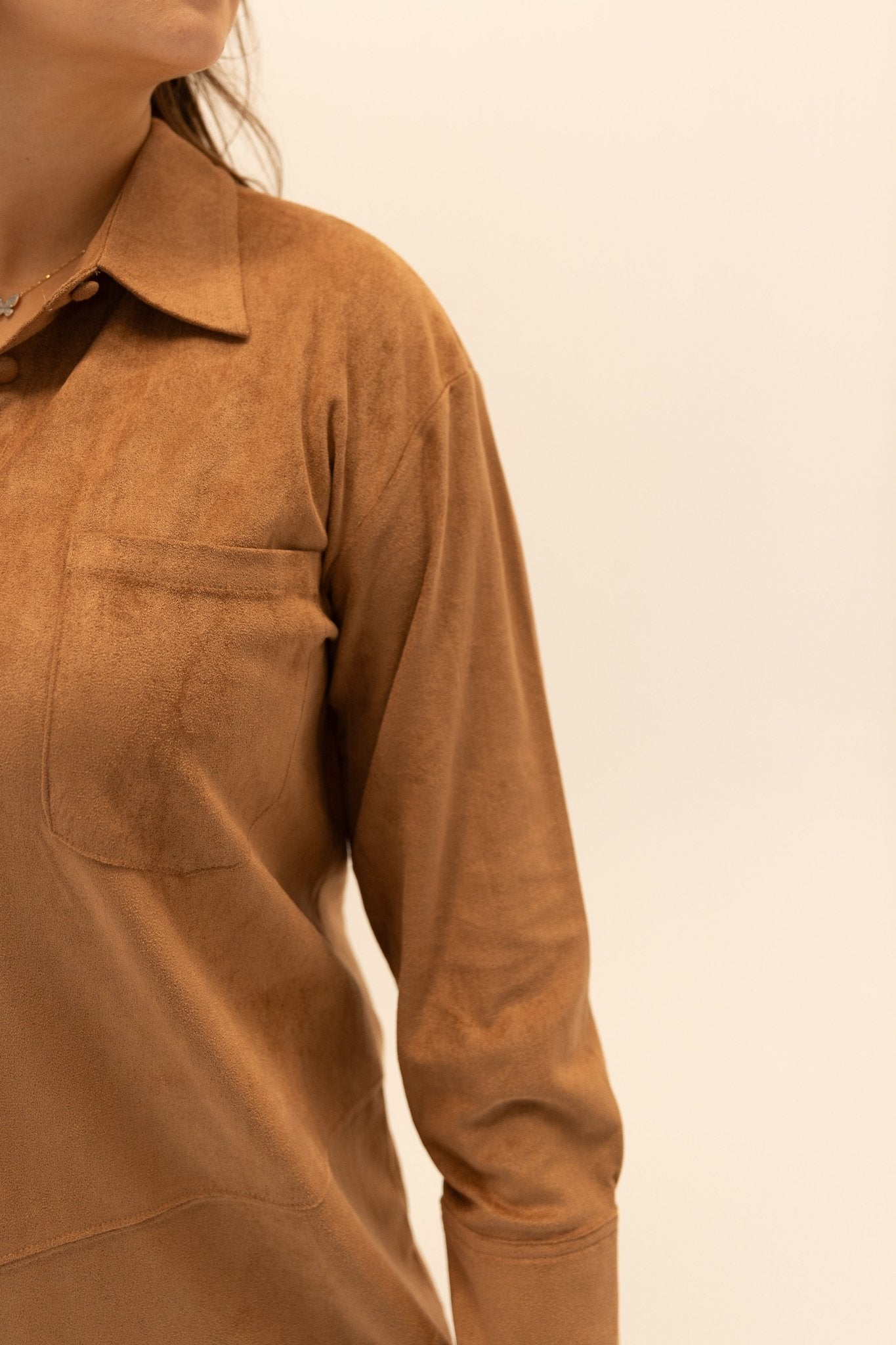 Button - Front Collared Midi Dress - Wild Azalea Boutique