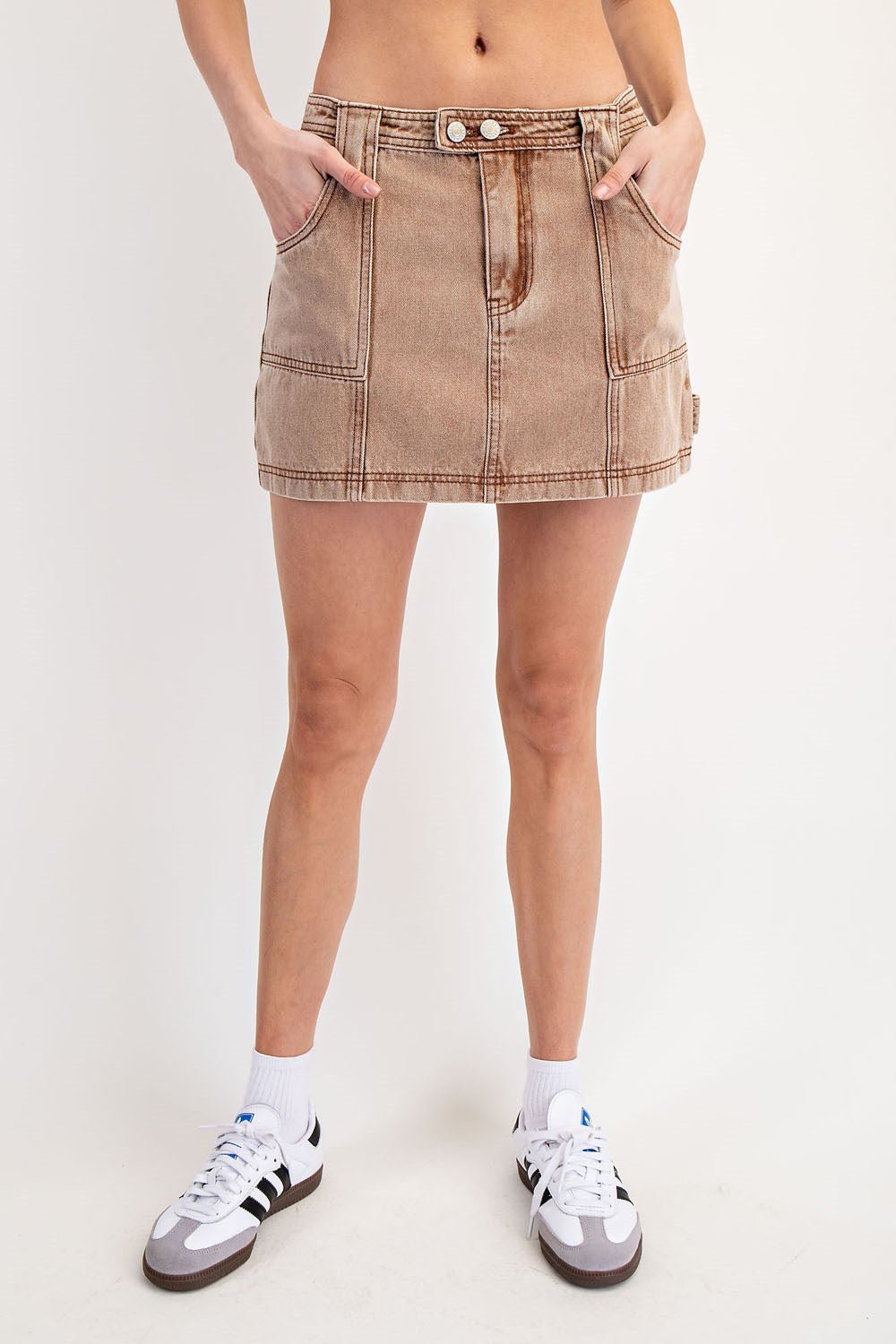 Cargo Mini Skirt - Wild Azalea Boutique