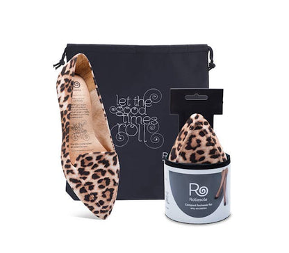 Cheetah Print Rollasole Flats - Wild Azalea Boutique