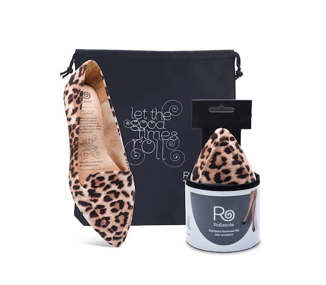 Cheetah Print Rollasole Flats - Wild Azalea Boutique