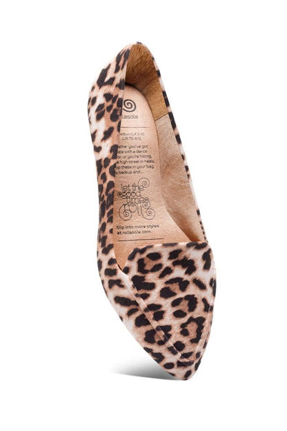 Cheetah Print Rollasole Flats - Wild Azalea Boutique