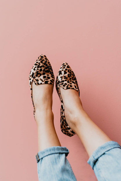 Cheetah Print Rollasole Flats - Wild Azalea Boutique