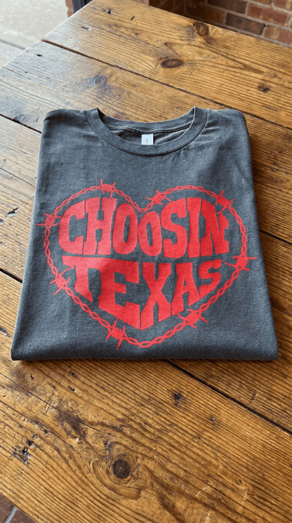 Choosin Texas Graphic Tee - Wild Azalea Boutique