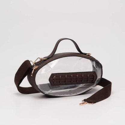 Clear Gameday Football Crossbody Bag - Wild Azalea Boutique