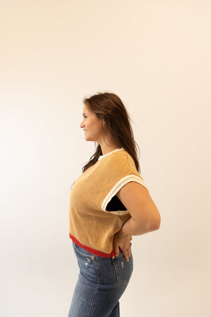 Colorblock Knit Sleeveless Sweater - Wild Azalea Boutique