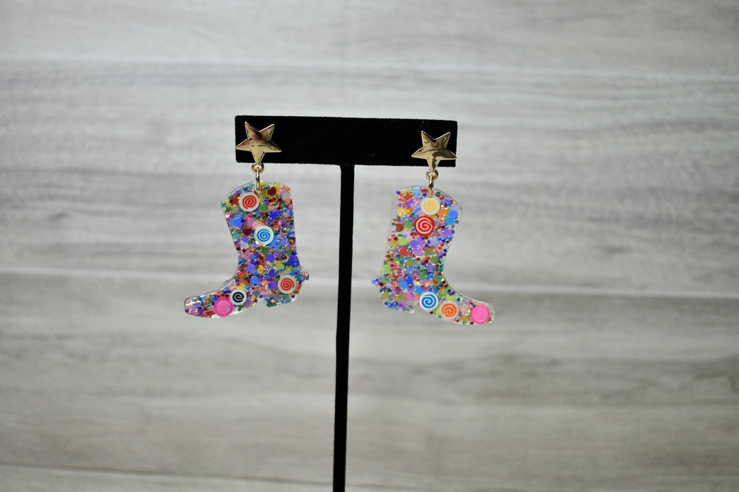 Disco Cowgirl Boot Earrings - Wild Azalea Boutique