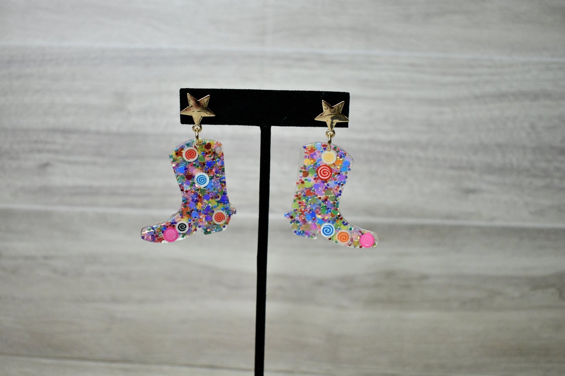Disco Cowgirl Boot Earrings - Wild Azalea Boutique