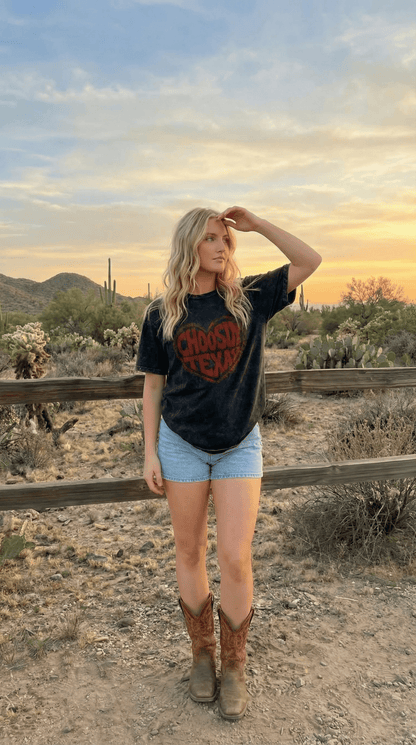 Ella Choosin Texas Tshirt - Wild Azalea Boutique