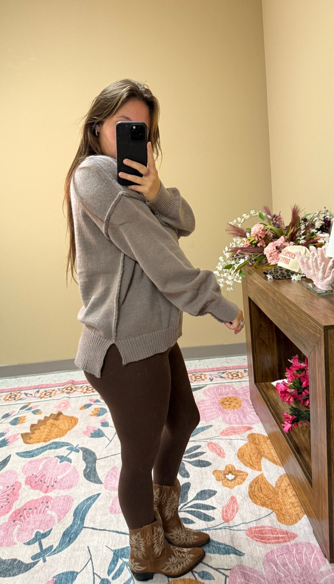 Fall Pumpkin Bow Knit Sweater - Wild Azalea Boutique