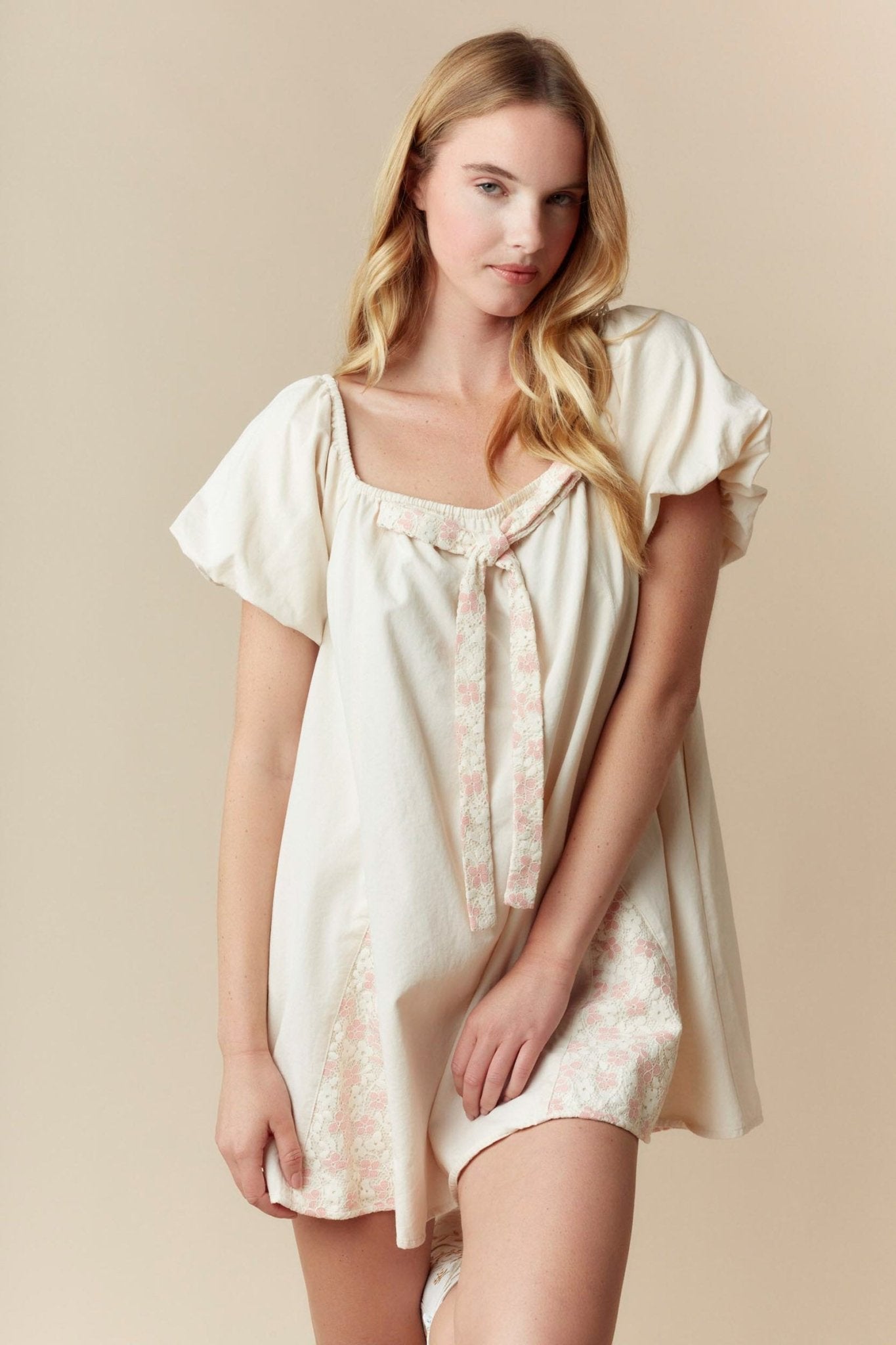 Floral Babydoll Dress Large