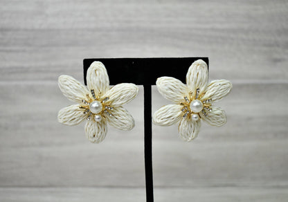 Floral Pearl Bloom Earrings - Wild Azalea Boutique