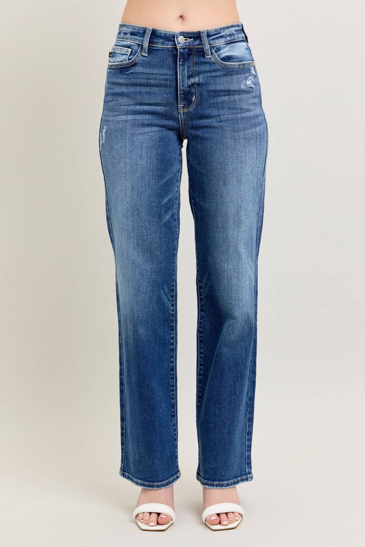 Judy Blue High Waisted 90's Straight Leg - Wild Azalea Boutique