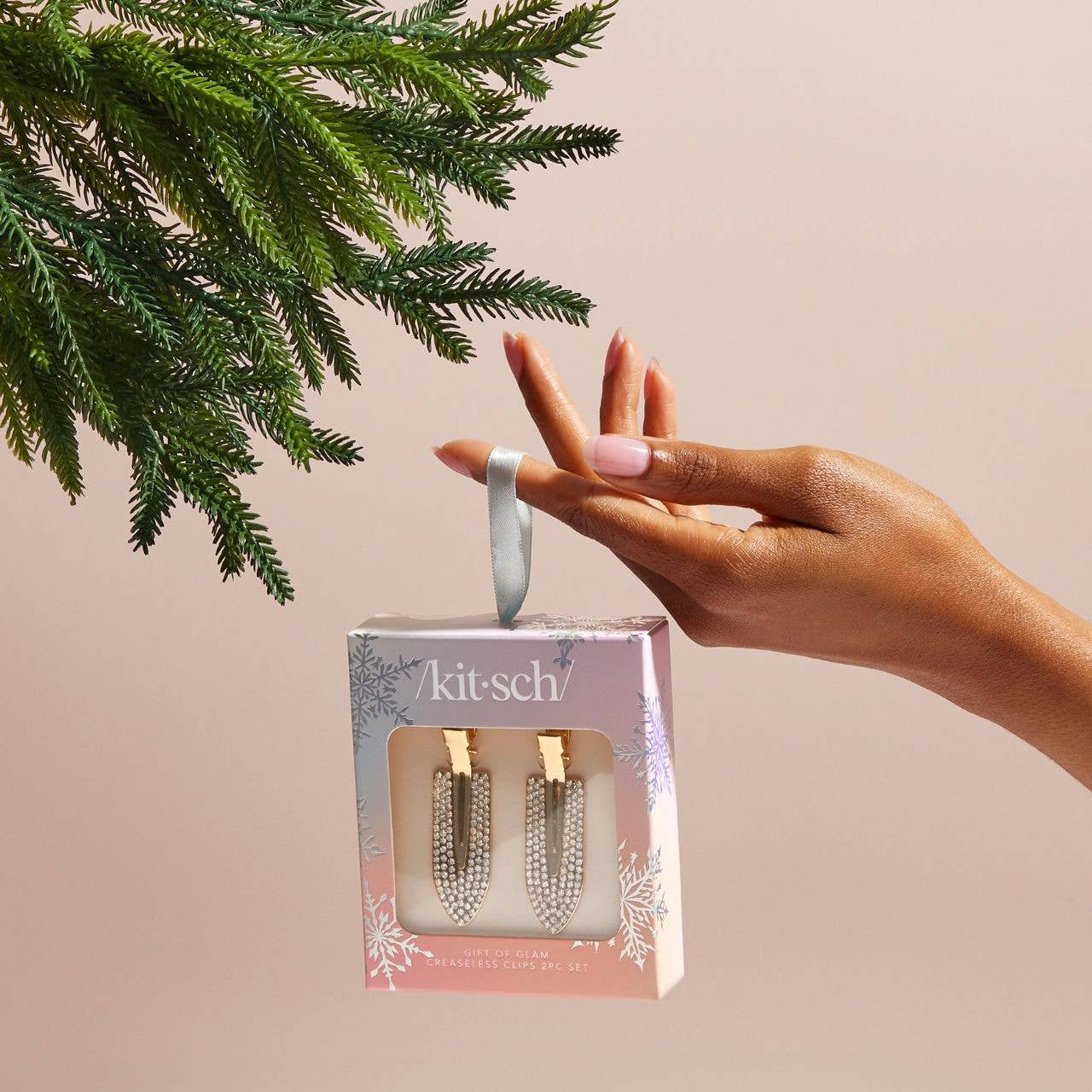 KITSCH Holiday Gift of Glam Creaseless Clips 2pc Set - Rhinestone - Wild Azalea Boutique