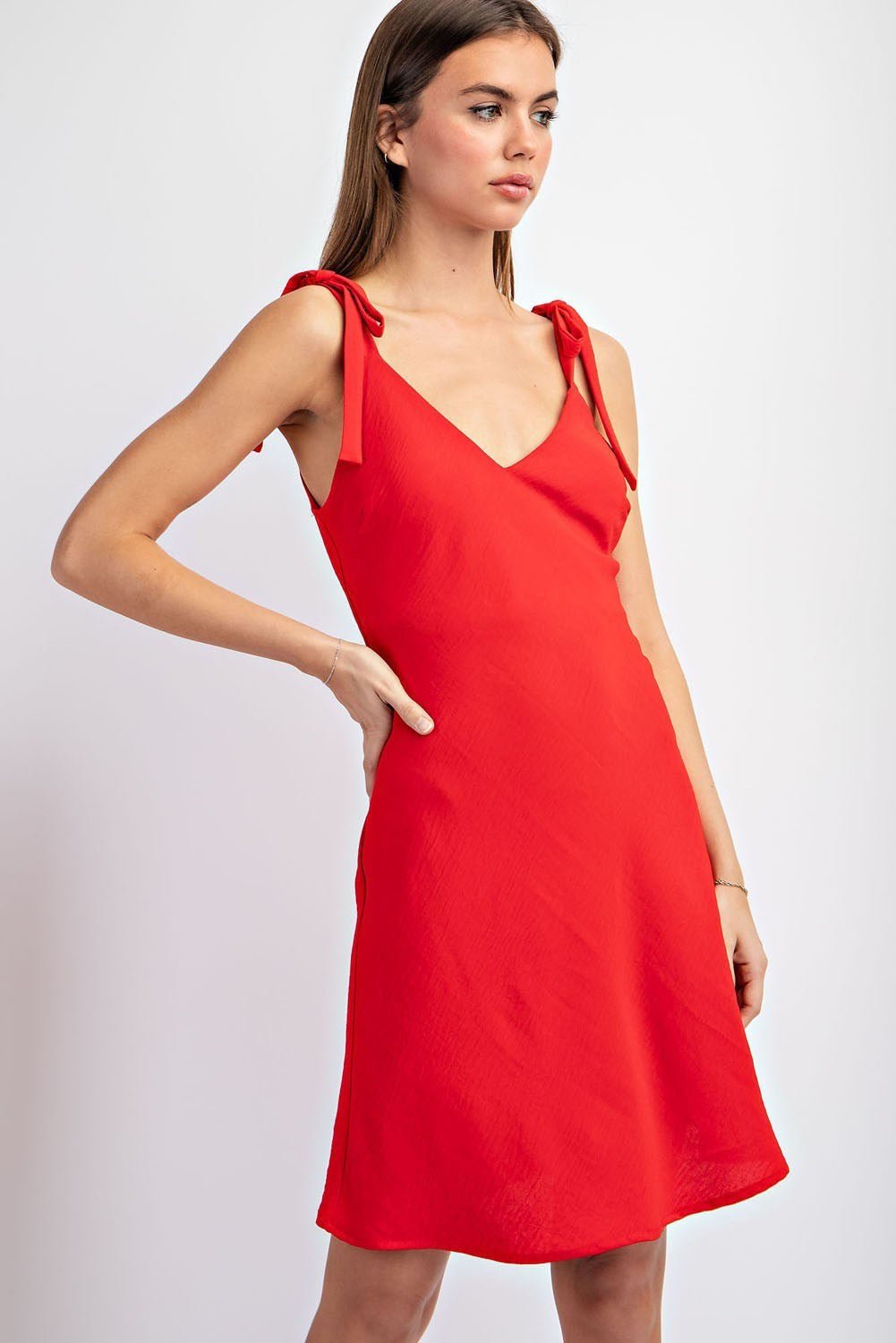 Lauren Red Mini Dress – Wild Azalea Boutique