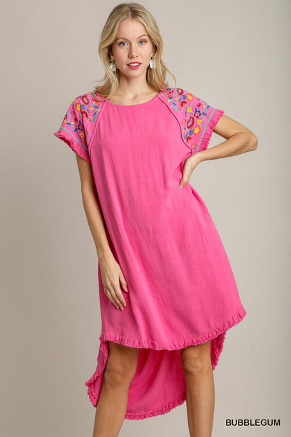 Linen Floral Dress - Wild Azalea Boutique