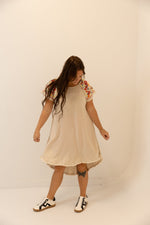 Linen Floral High Low Dress - Wild Azalea Boutique