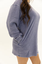 Long Sleeve Oversized Mini Dress - Wild Azalea Boutique