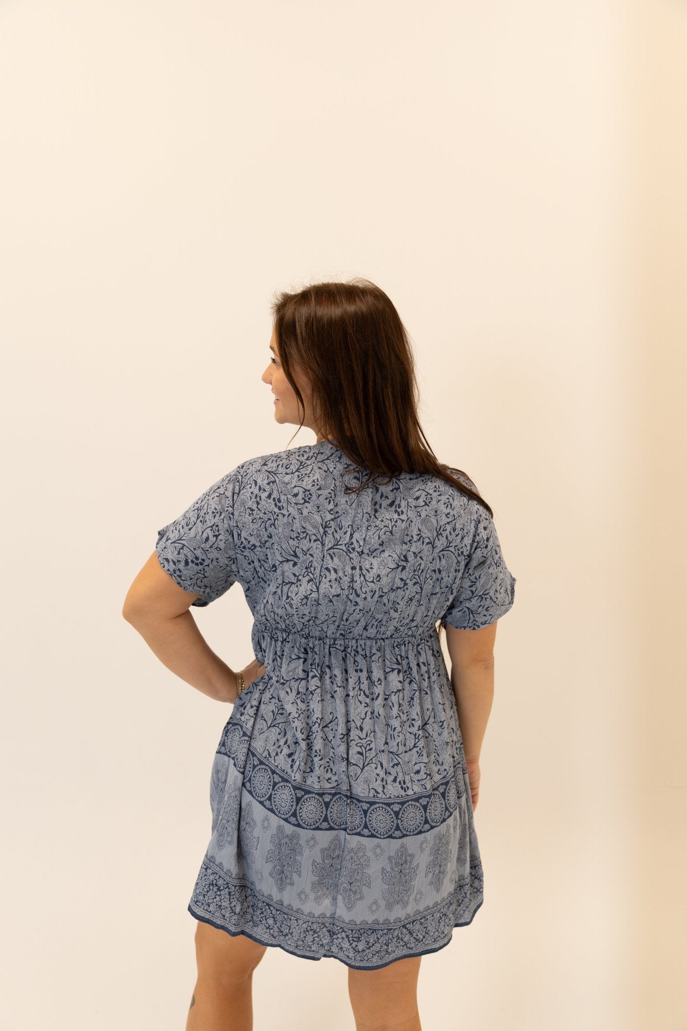 Nostalgia Short Sleeve Boho Dress - Wild Azalea Boutique